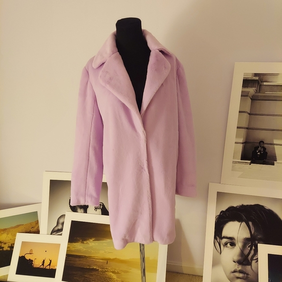 Pink fur jacket - Picture 4 of 5